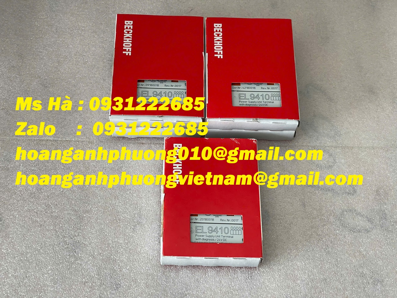 Thiết bị đầu cuối cấp điện cho E-bus EL9410 Beckhoff