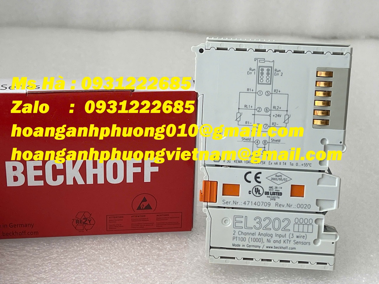 Mô đun đầu vào EL3202 beckhoff - ưu đãi toàn quốc