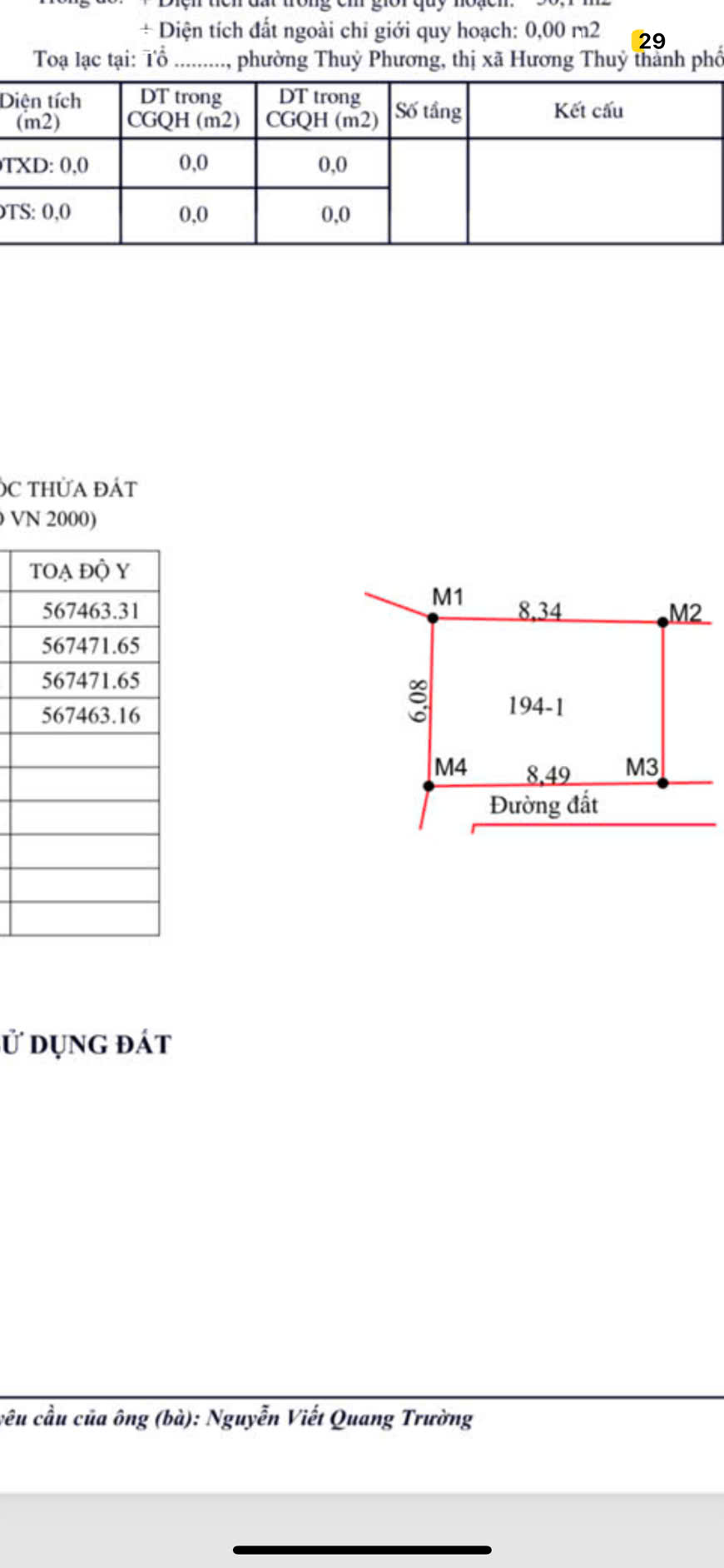 BÁN ĐẤT GIÁ RẺ 50m2 chỉ 95tr phường hương thủy, tp huế
