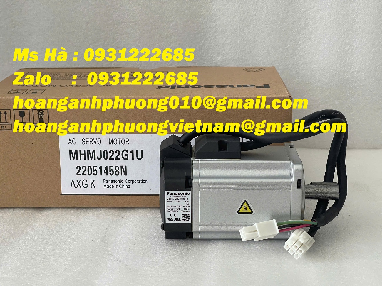 Panasonic servo giá tốt MHMJ022G1U - động cơ hàng mới