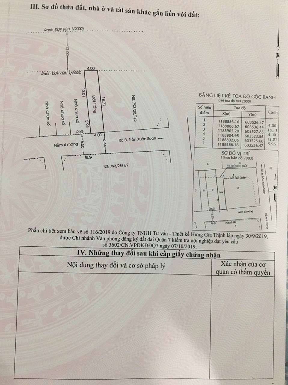 Bán đất hẻm xe hơi khu dân cư kiề đàm quận 7 4 x19 xây dựn tự do