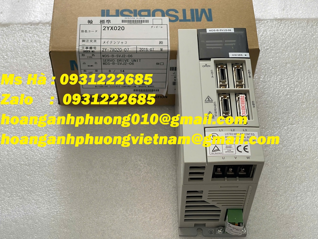 Servo MDS-B-SVJ2-06 mitsubishi 0.6kW - giao hàng toàn quốc