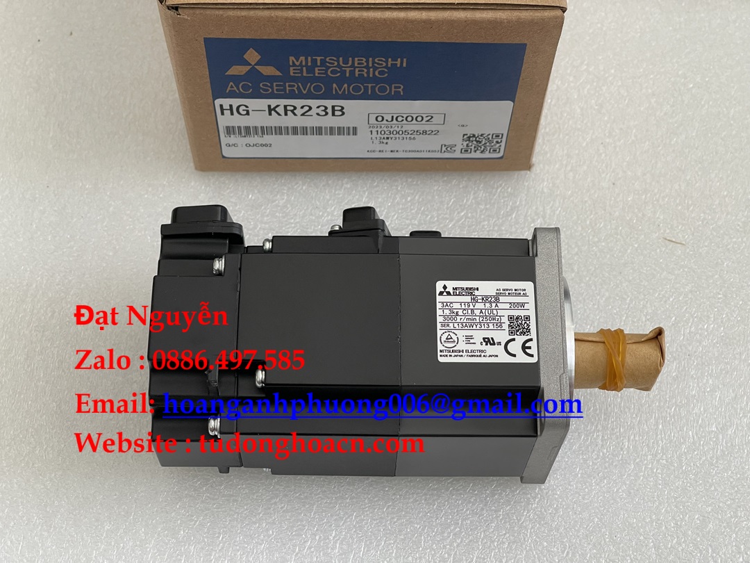 Động cơ servo HG-KR23B Mitsubishi ứng dụng TĐH CN