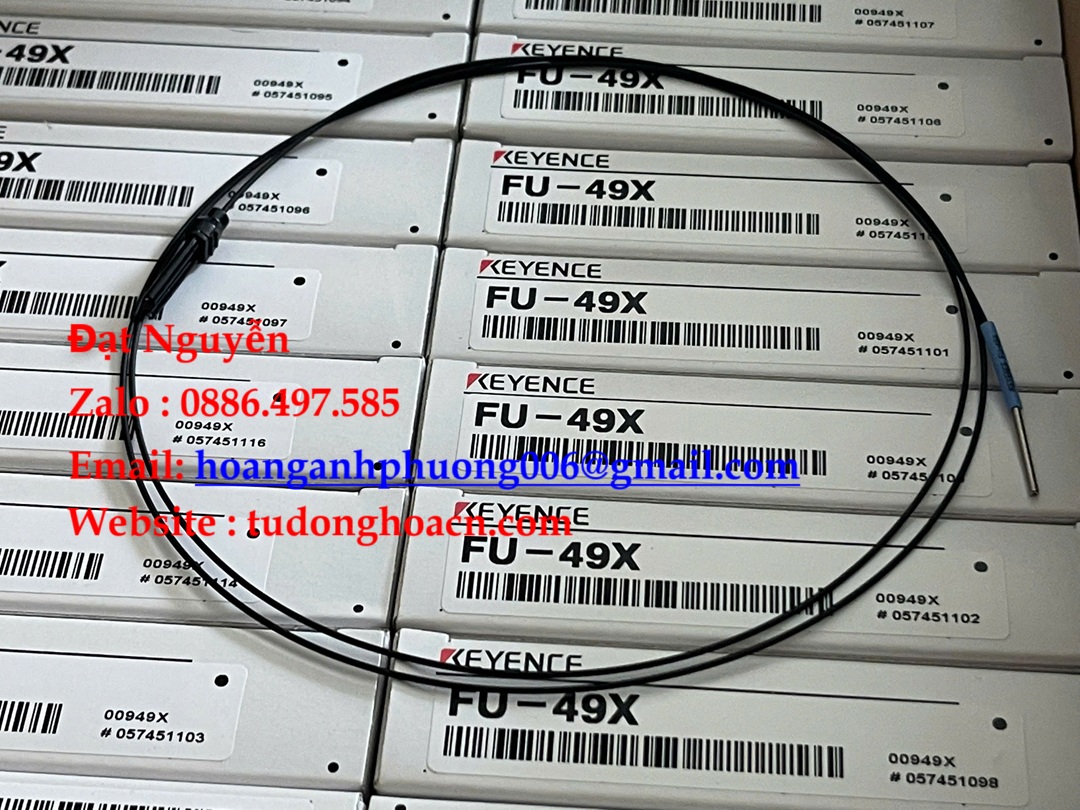 FU‑49X Keyence Fibre Unit phản xạ 1.5 mm, phát hiện dây vàng