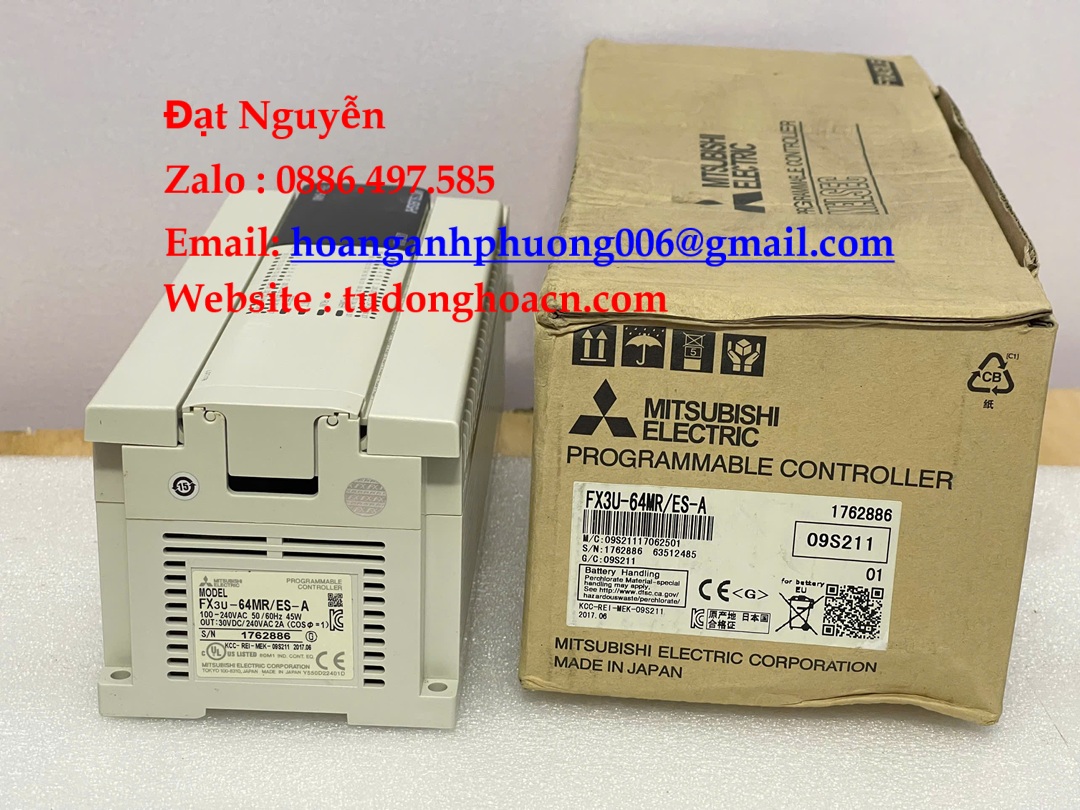 Mitsubishi FX3U-64MR/ES-A PLC 64 ngõ vào/ra Relay